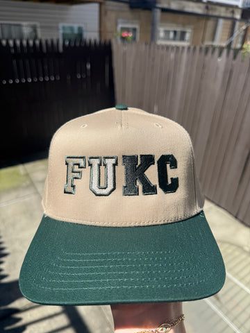 FUKC Tan and Green Trucker Hat