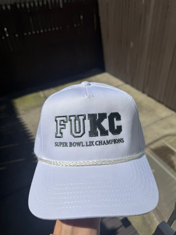 FUKC Super Bowl Champions White Trucker Hat