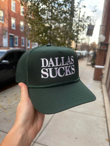 Dallas Sucks - Dark Green Trucker Hat