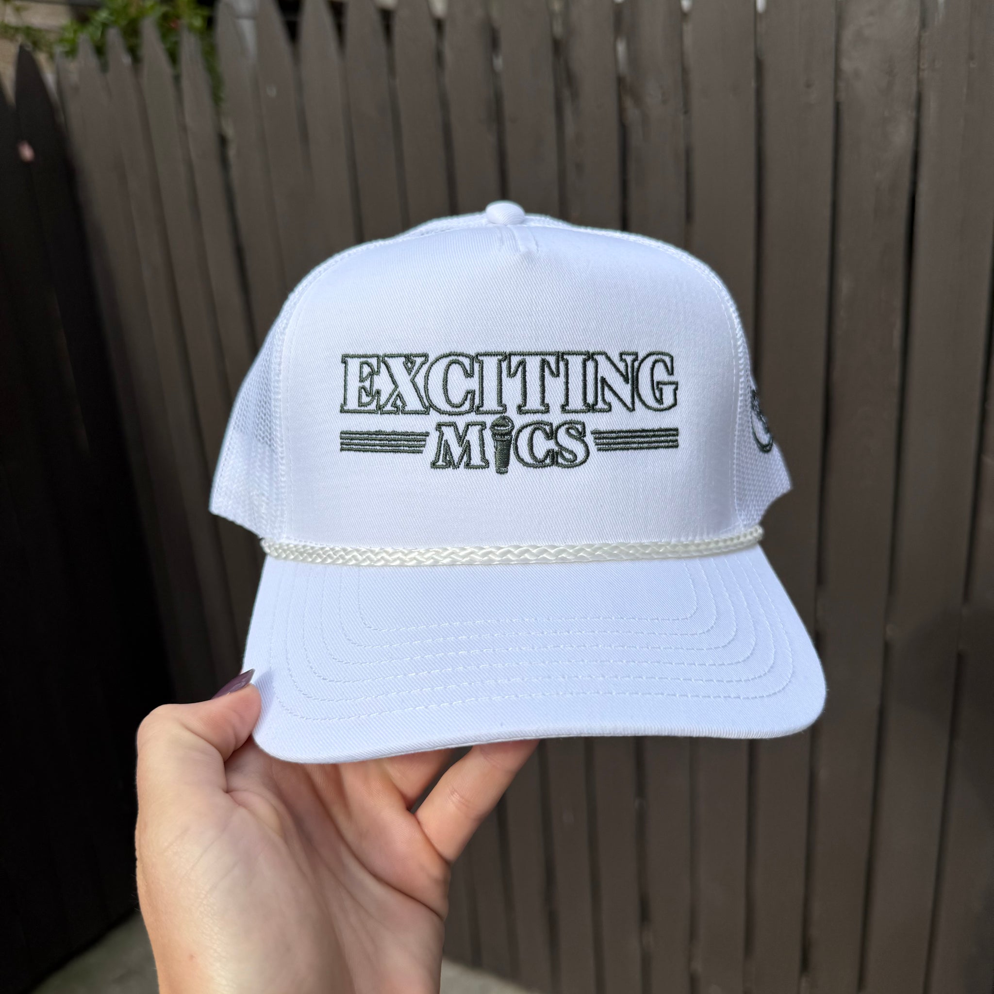 Exciting Mics - All White Trucker