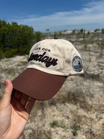 2026 Summer Collection: Brown and Cream SIC Save Our Sundays Baseball cap