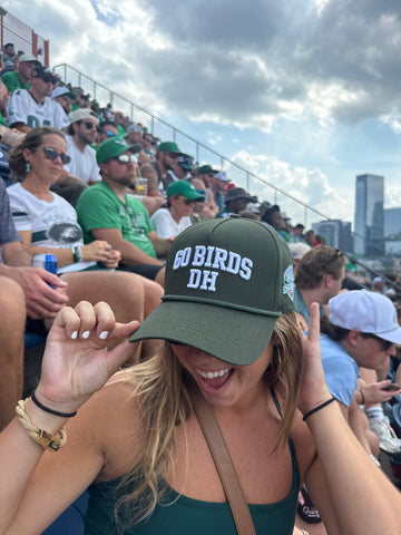 All dark green GO BIRDS DH