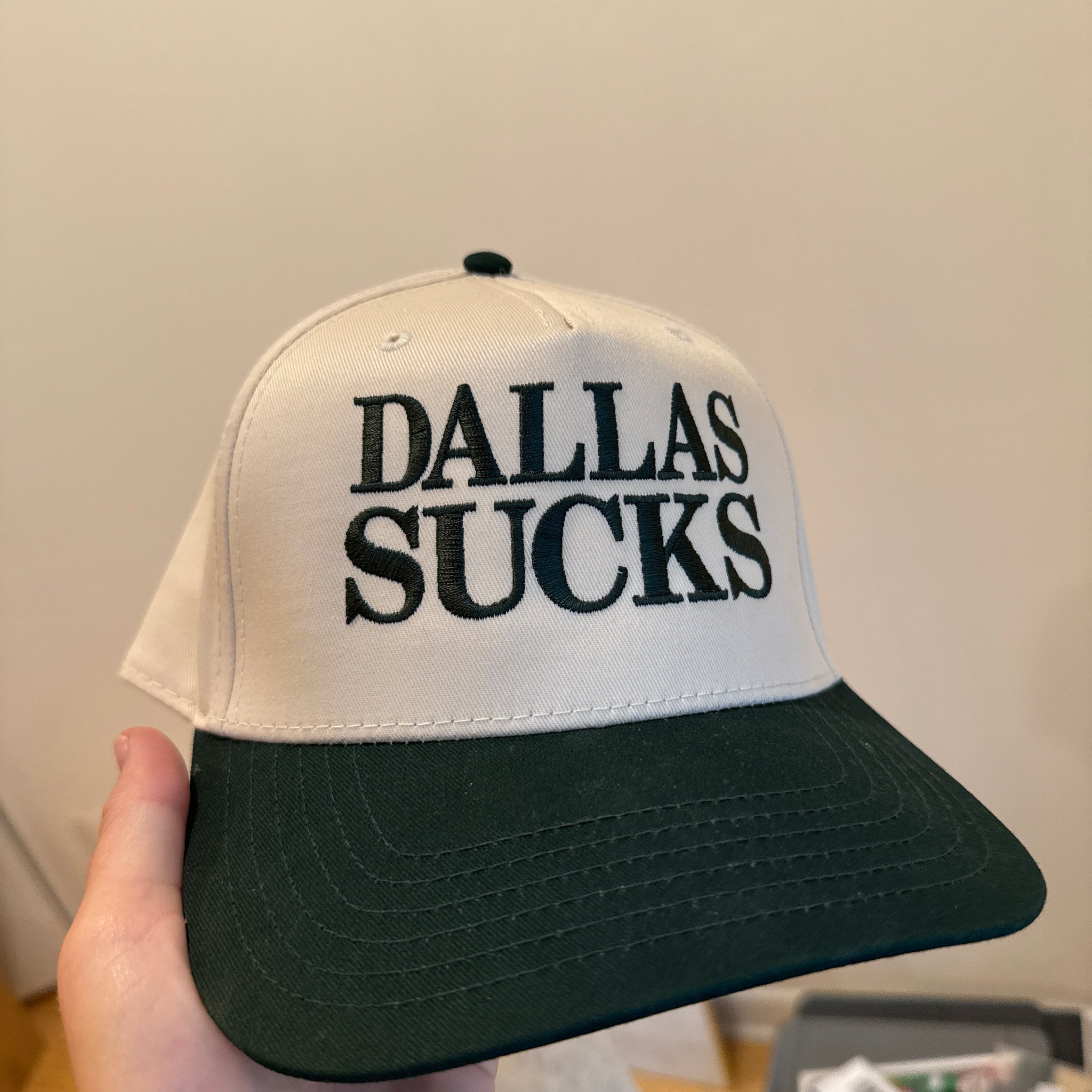 Dallas Sucks - Cream and Green