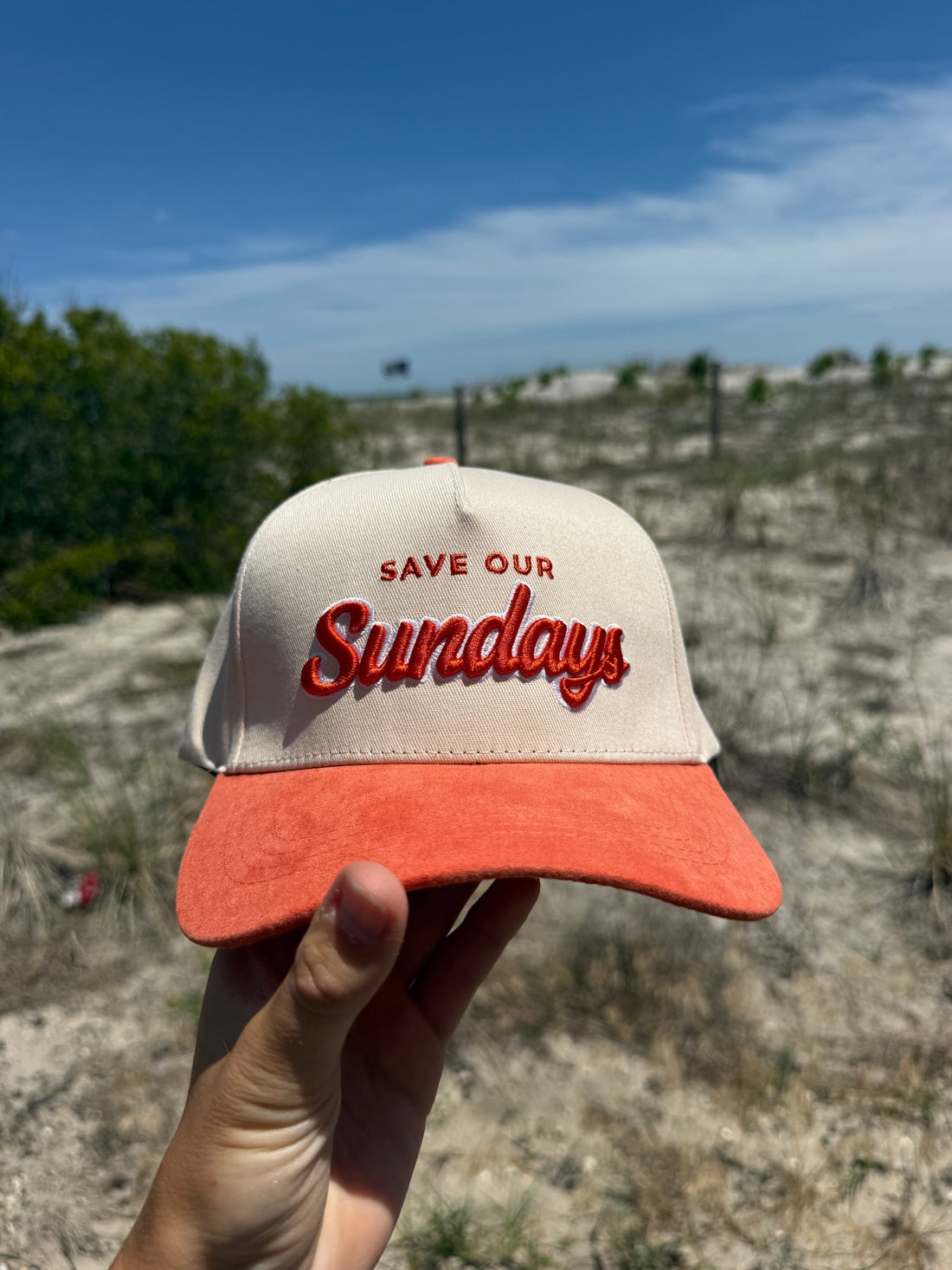 2026 Summer Collection: Orange Suede Brim, Save Our Sundays