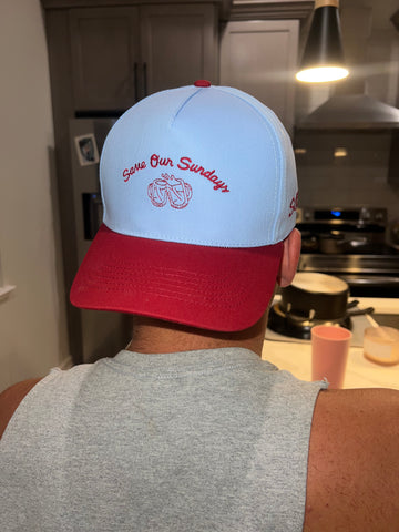 Save Our Sundays Baby Blue Trucker