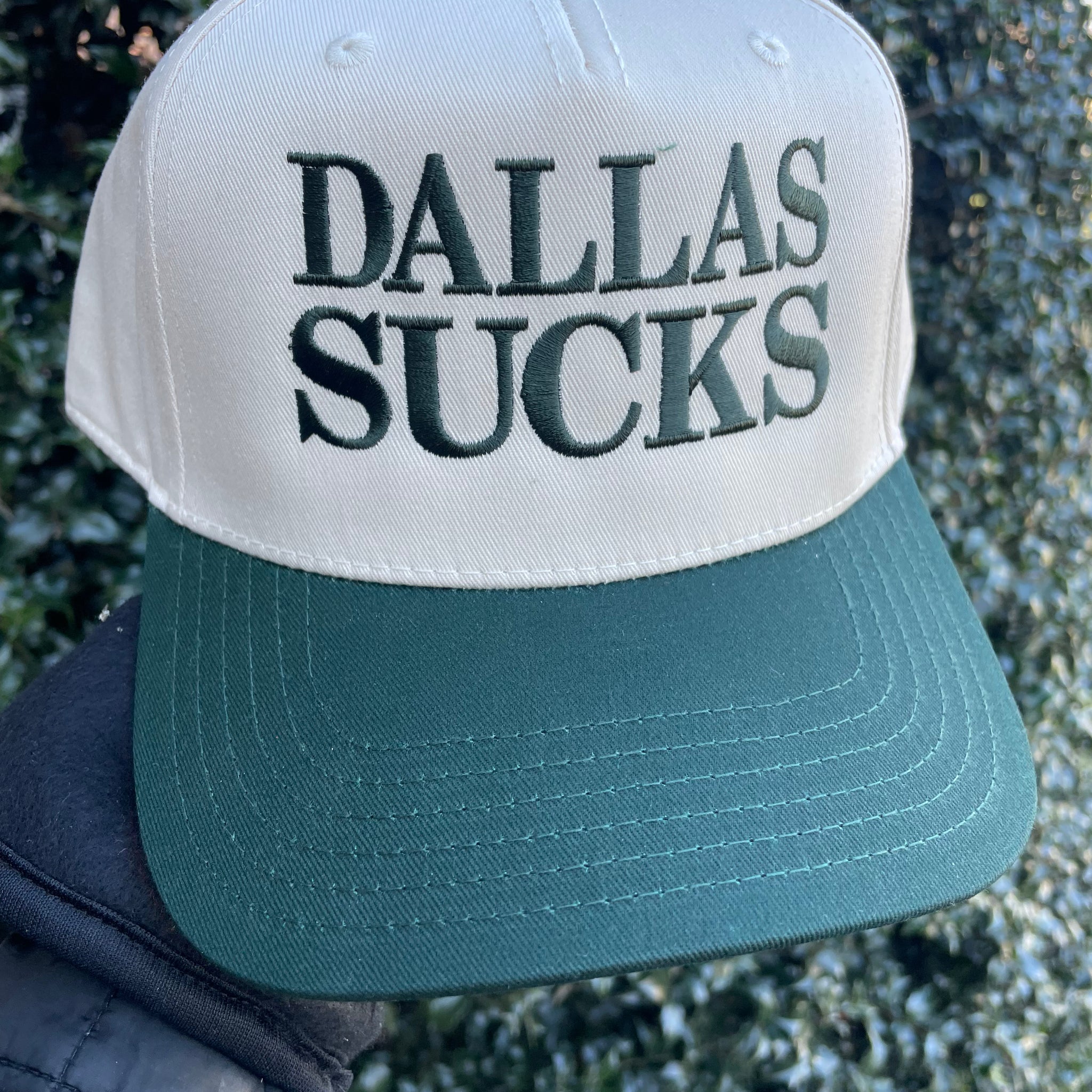 Dallas sucks - cream and green