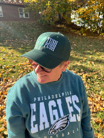 Love Tush Push Green Baseball Hat