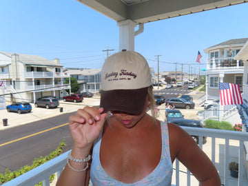 Brown and Tan Sunday Funday SIC Baseball Cap