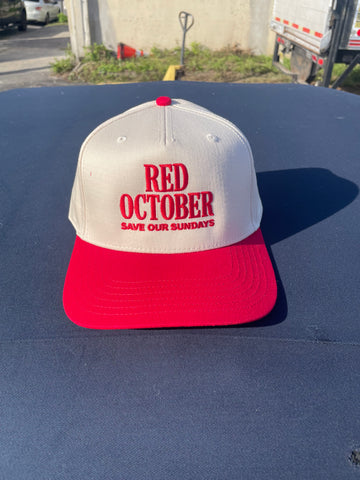 Red October - Cream and Red Hat