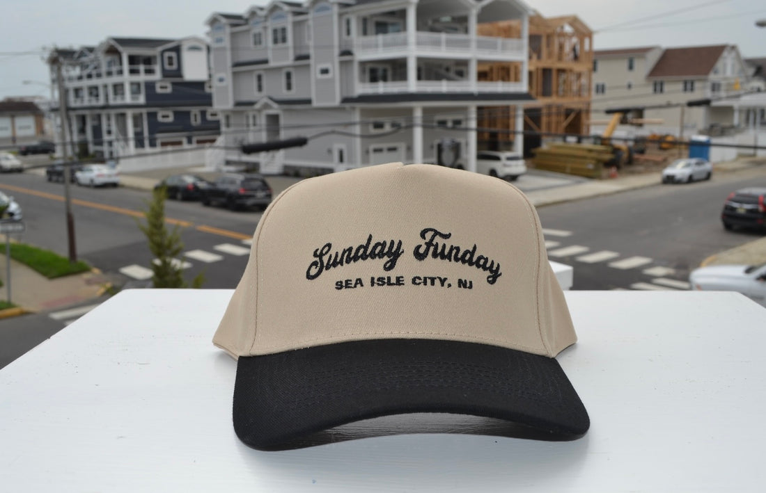 Tan and Black Sunday Funday SIC Hat