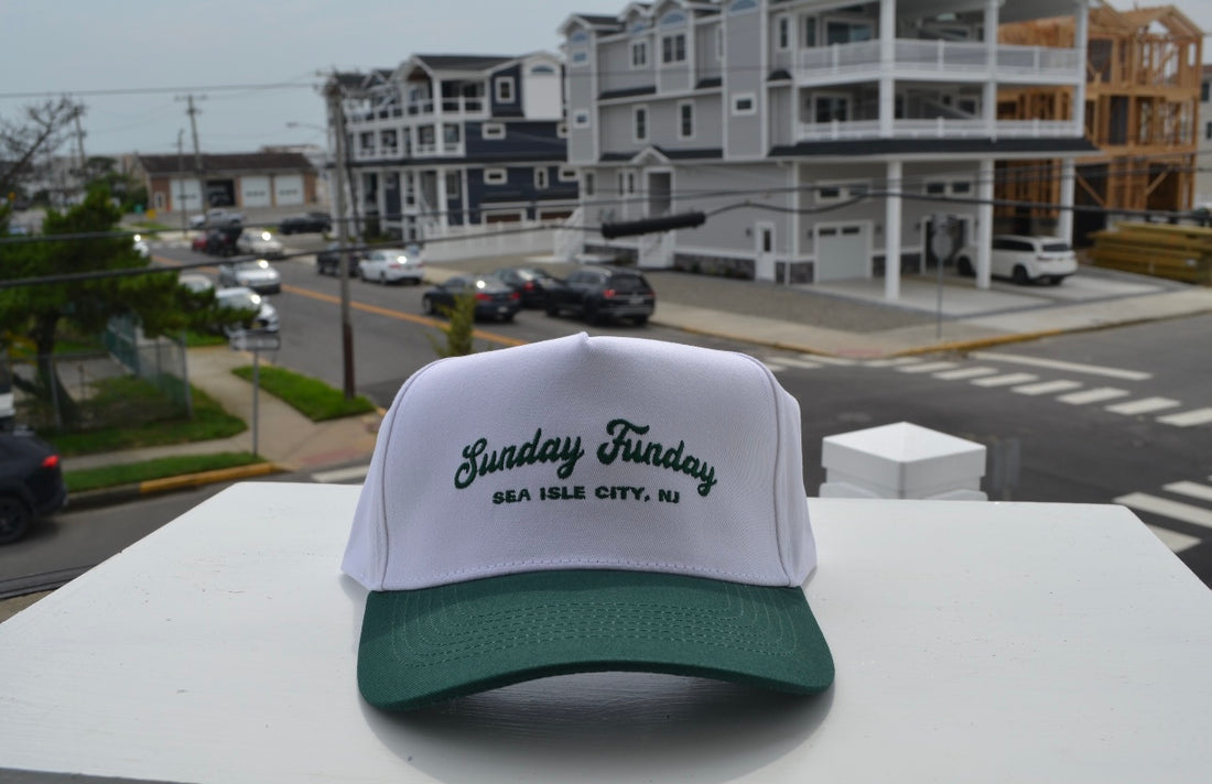 Green and White Sunday Funday SIC Hat